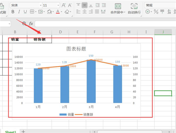 wps图表如何设置双坐标 wps如何做双坐标柱状图