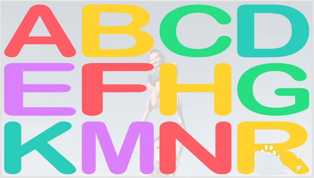 如果你想在ppt中设计一个漂亮的彩色字母封面你应该如何设计