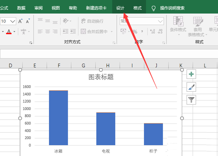 Excel2024为图表添加数据表的教程