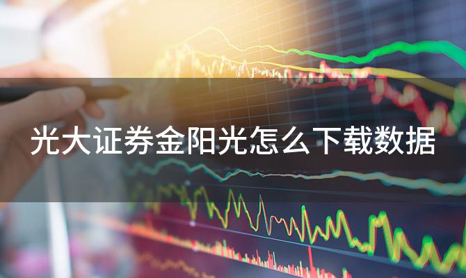 光大证券金阳光怎么下载数据「光大证券网上行情怎么下载」