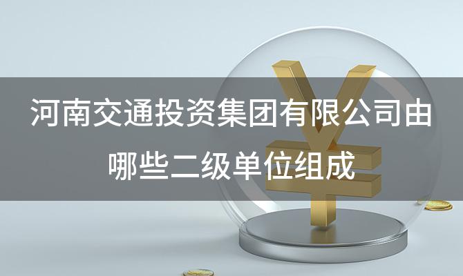 河南交通投资集团有限公司由哪些二级单位组成