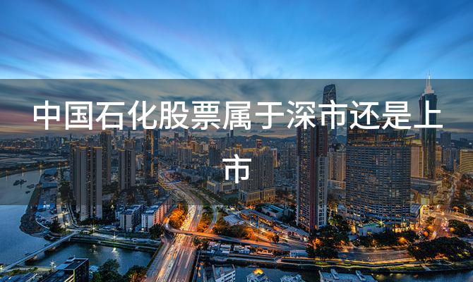 中国石化股票属于深市还是上市 中国石化股票在支付宝怎么买